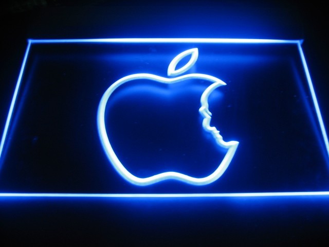 Apple Logo Steve Jobs Beer Bar Pub Store Light Sign